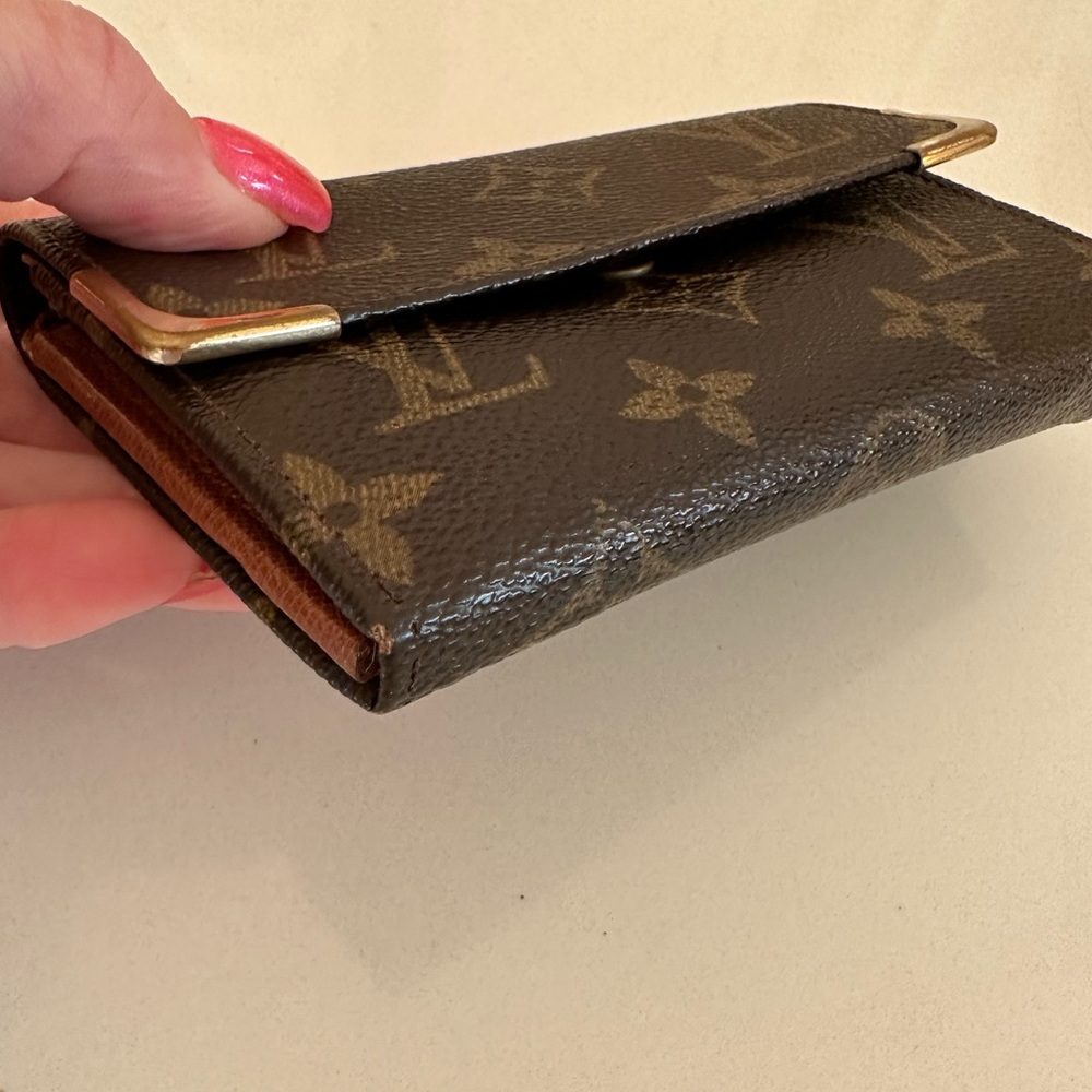 AUTH Louis Vuitton Monogram Bifold Wallet Coin Case W/ Box - Picture 9 of 11